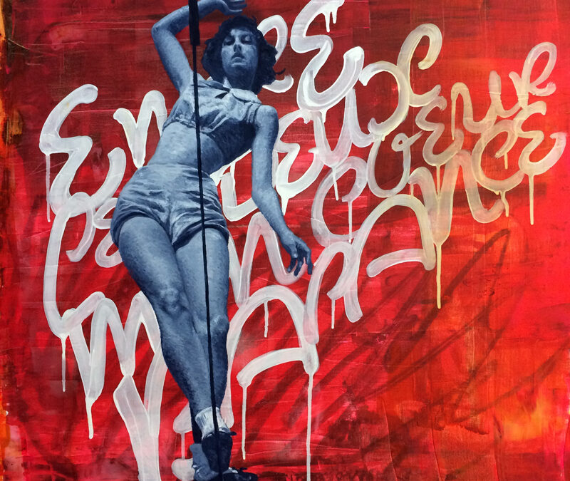 Entre les 2 mon coeur balance | Peinture