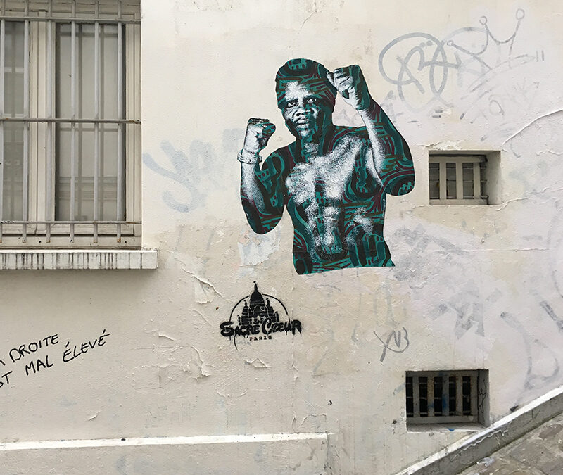 Boxeur aux motifs verts / Paris, France