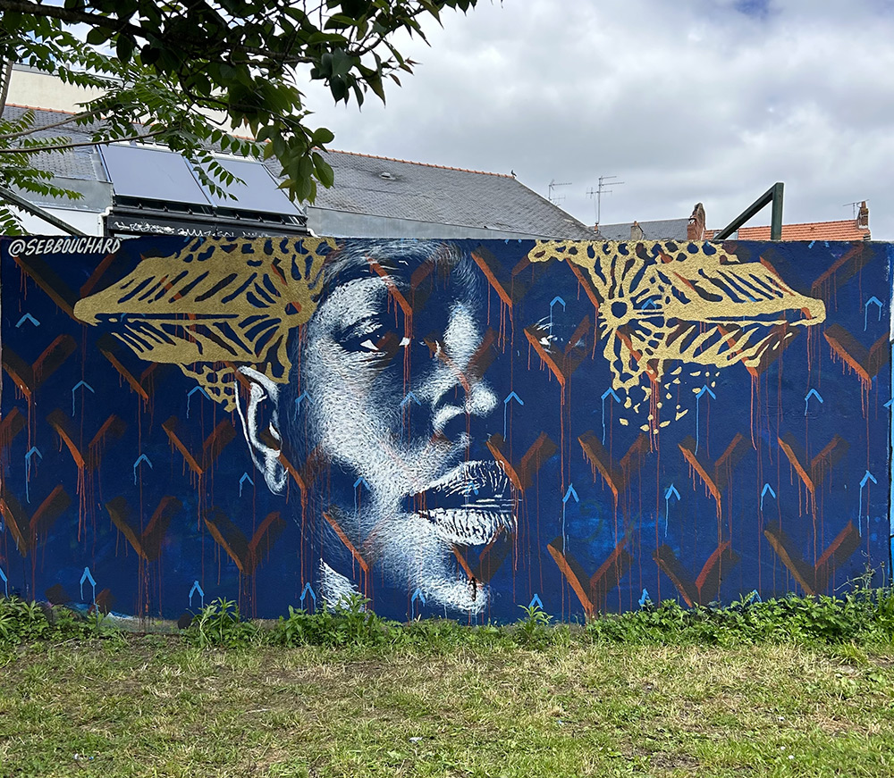 Visage africain & parure ornementale | Nantes, France – 2024