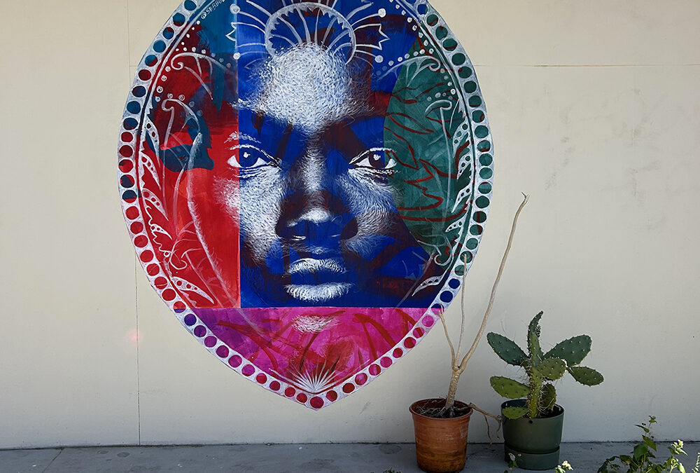 Femme africaine en médaillon / Nantes – 2025